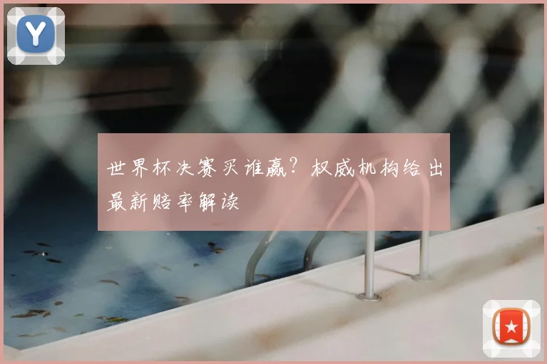 世界杯决赛买谁赢?权威机构给出最新赔率解读