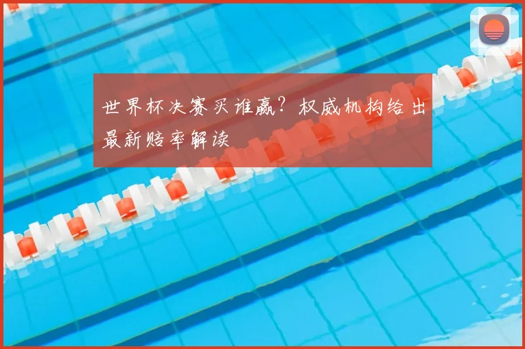 世界杯决赛买谁赢?权威机构给出最新赔率解读